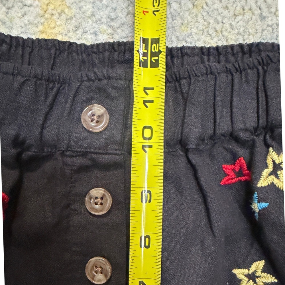 Johnny Was Los Angeles Linen Embroidered Floral Shorts Womens Small Boho - Picture 10 of 13